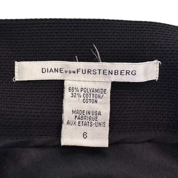 DVF Diane von Furstenberg Nanetta Black Pencil Skirt Classic & Flattering Fit 6 - Picture 8 of 10
